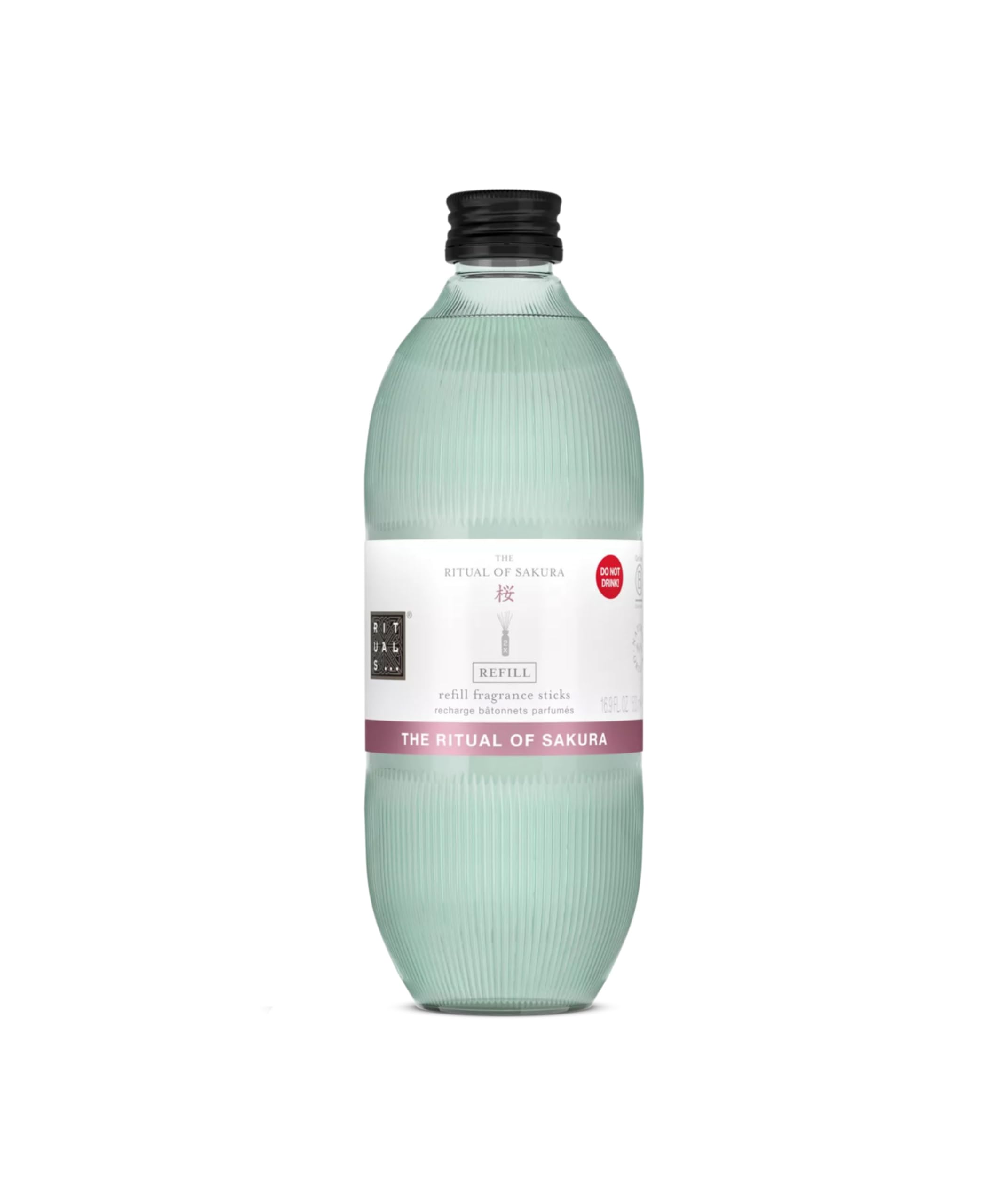 RITUALS Reed Diffuser 1x Refill The Ritual of Sakura - Refills Twice – Fragrance Sticks with Cherry Blossom and Rice Milk - Renewing Home Fragrance - 1x 500ml