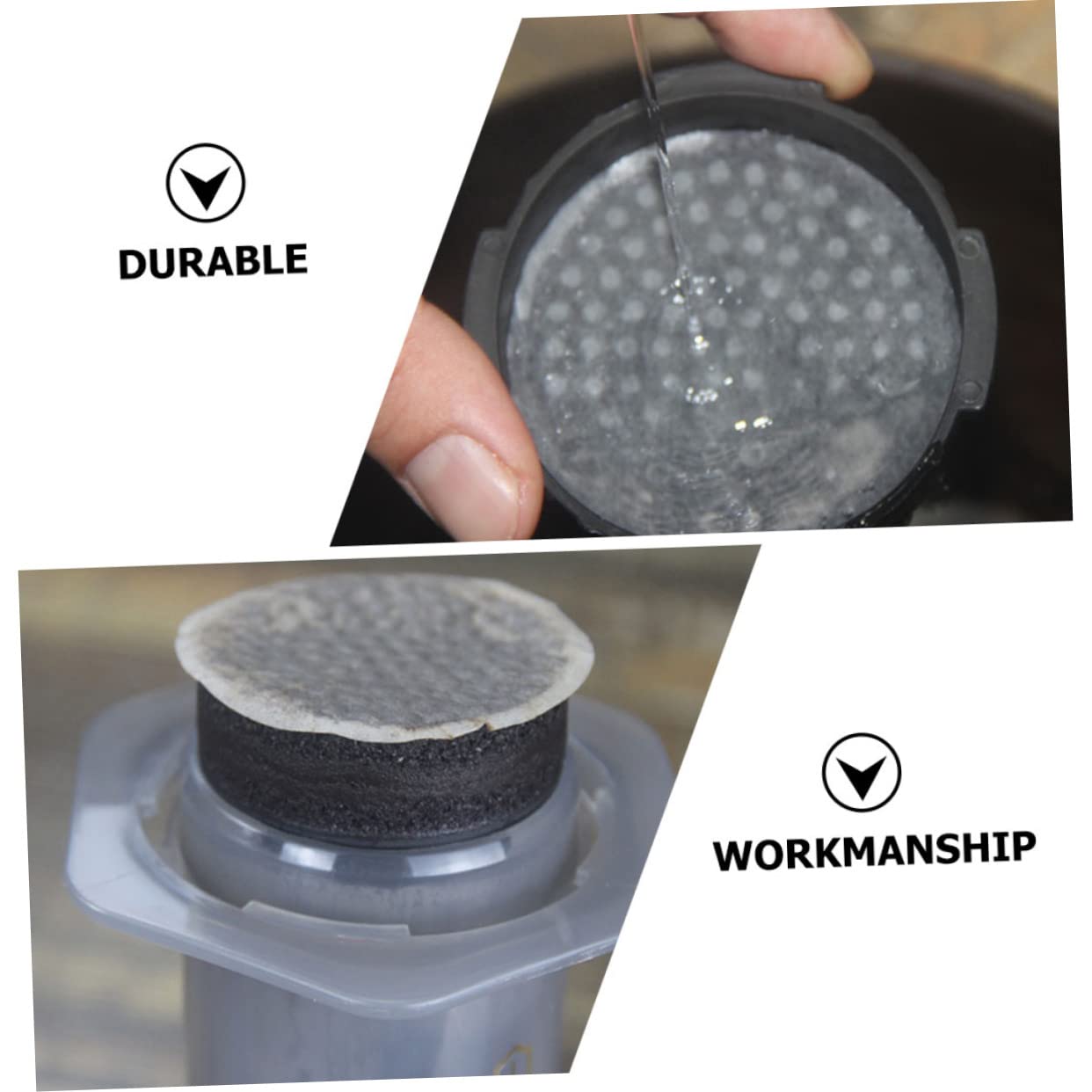 KICHOUSE 2sets Qualitative Filter Paper Discs Lab Filter Paper Chemistry for Medium Flow 100sheets*2