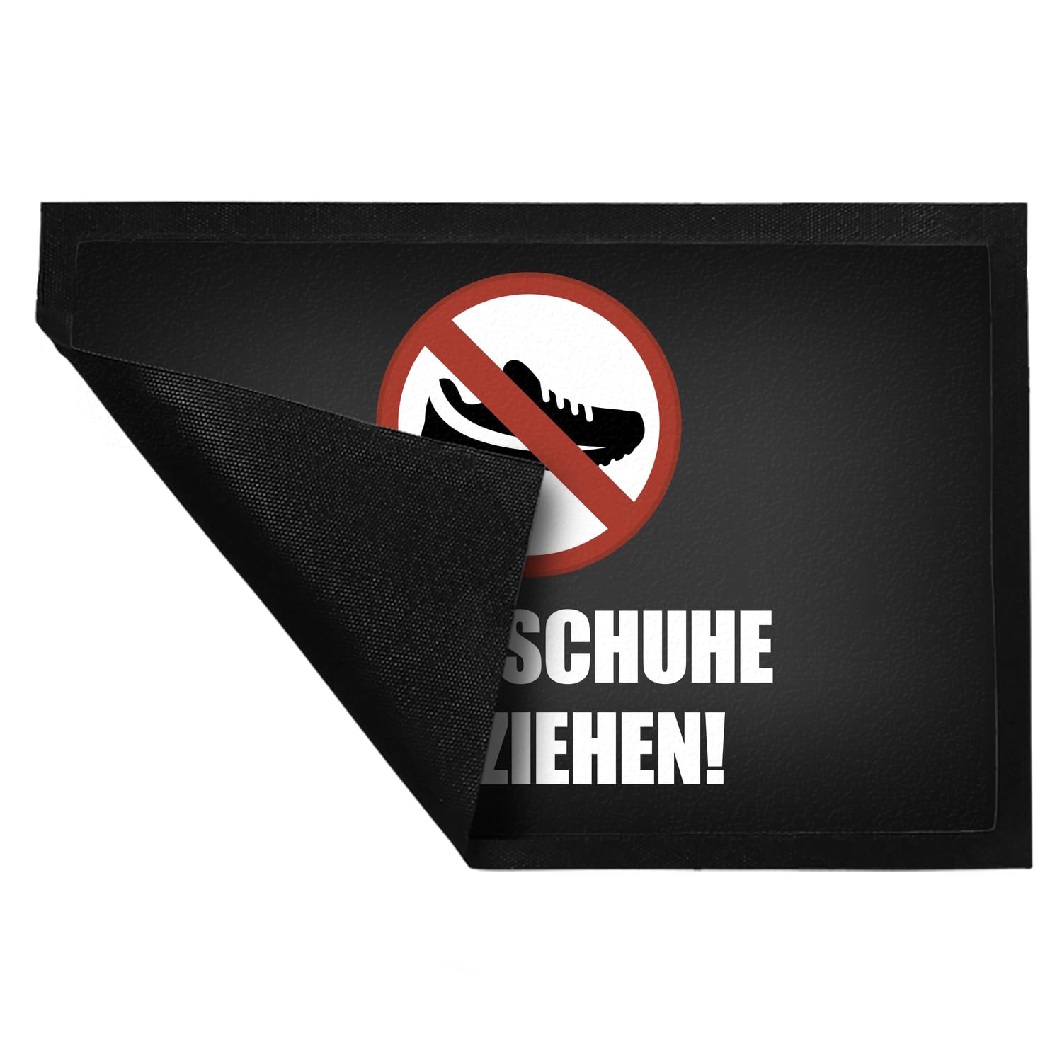 trendaffe - Bitte Schuhe ausziehen Fußmatte XXL mit Verbot Motiv