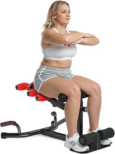 Miniatura 11 de MERACH Máquina de sentadillas profundas para mujeres, máquina de entrenamiento de glúteos ajustable, ejercicio de núcleo y piernas, equipo de