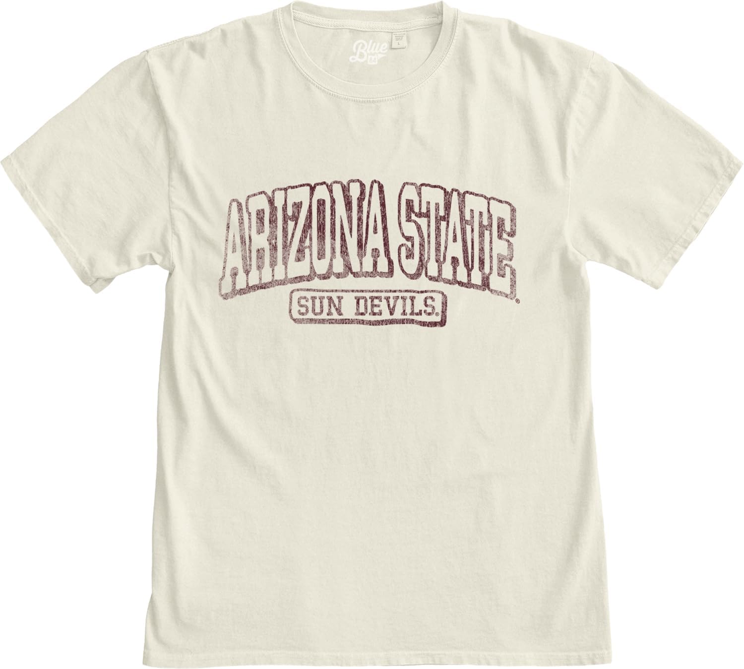 Blue 84 NCAA Unisex-Adult NCAA Officially Licensed T-Shirt Ivory Dyed Ringspun Vintage - Image 4