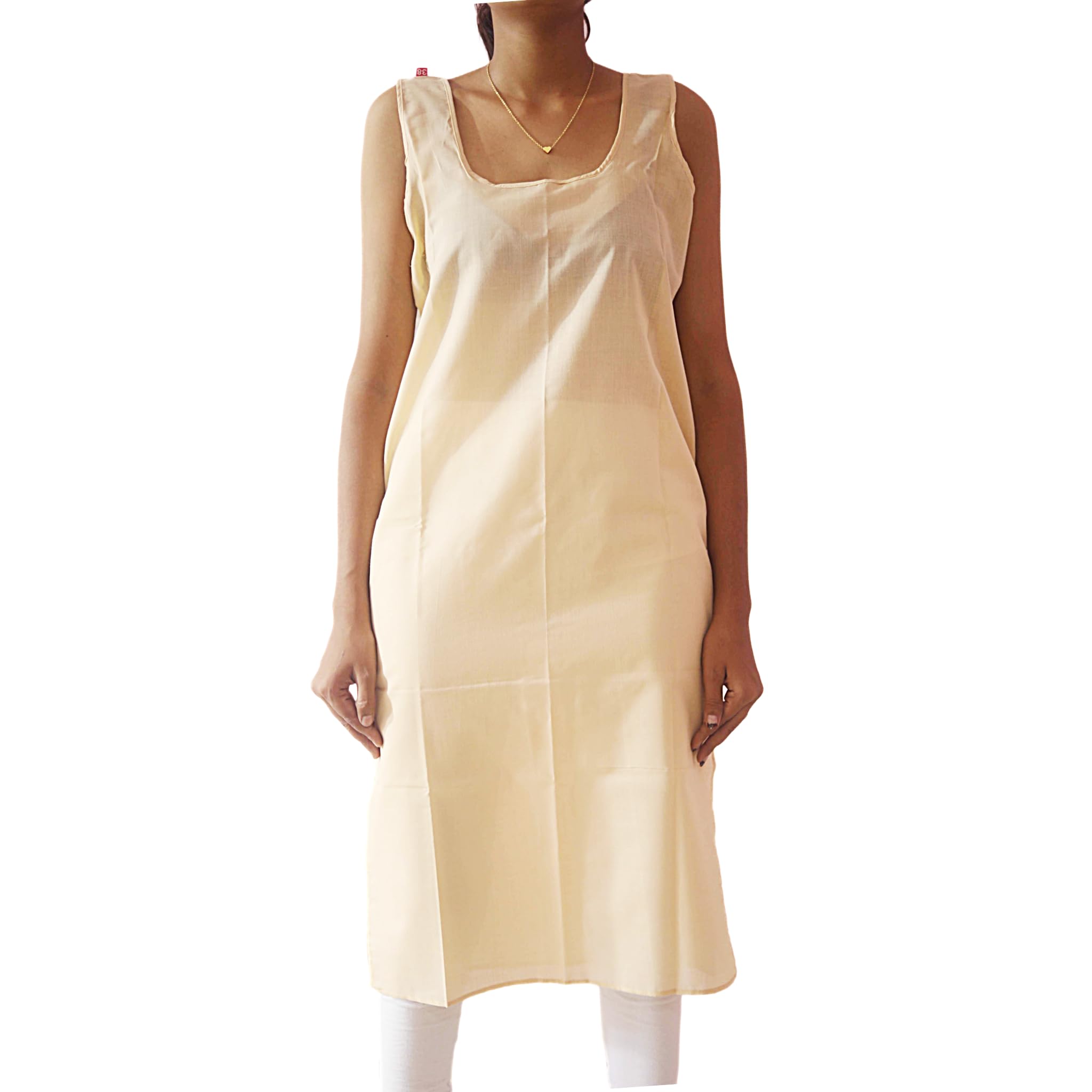Women's Cotton Inner Slip for Sheer Dress Full Length Camisole Spaghetti Strap Innerwear Undergarment for Girls-picture-27