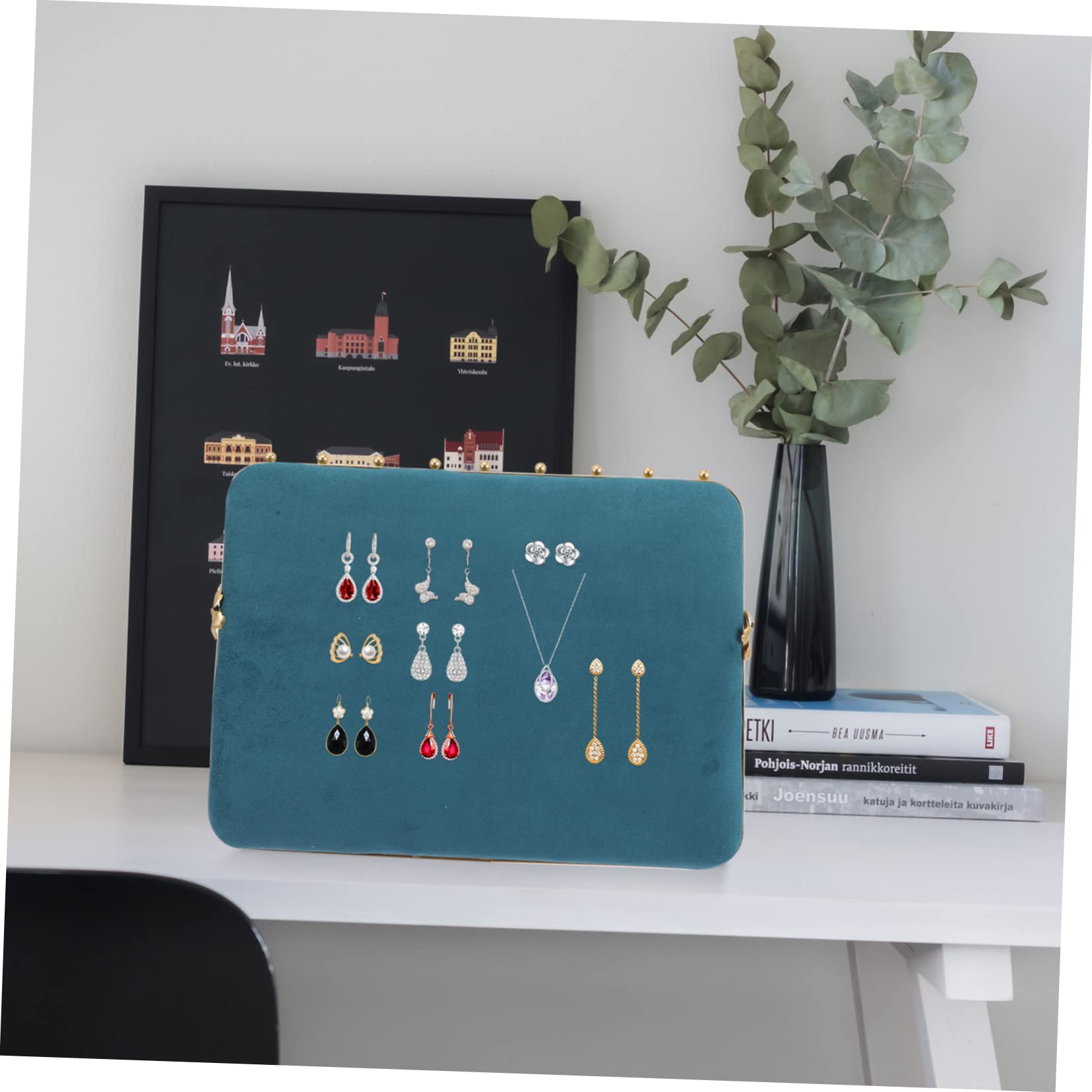 BESPORTBLE Joyería Escandinavo para Pendientes y Collares Exhibidor de Accesorios y Funcional para Almacenamiento de Organizador de Pendientes y Collares