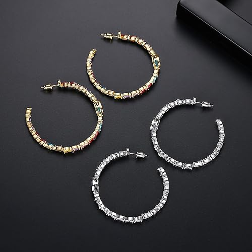 Vista 73 de OUXi Aretes de plata de ley 925 para mujer, hipoalergénicos con orejas sensibles