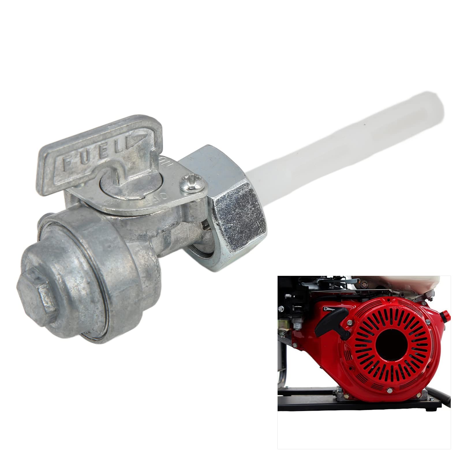 Rubinetto Carburante On Off Valvola Combustibile per Generatore Benzina 5.5hp-16hp 168F 163CC 196CC 170F 208CC 211cc