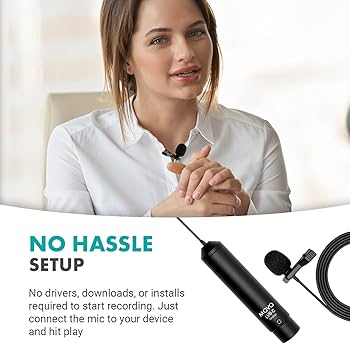 Amazon.com: Movo LV8-C Broadcast-Quality XLR Lavalier Cardioid