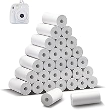Papier thermique pour appareils photo instantanés pour enfants 25 Rouleaux Papier thermique pour Appareil Photo Enfant – Papier de Rechange pour Appareil Photo Enfant (57 x 25mm)