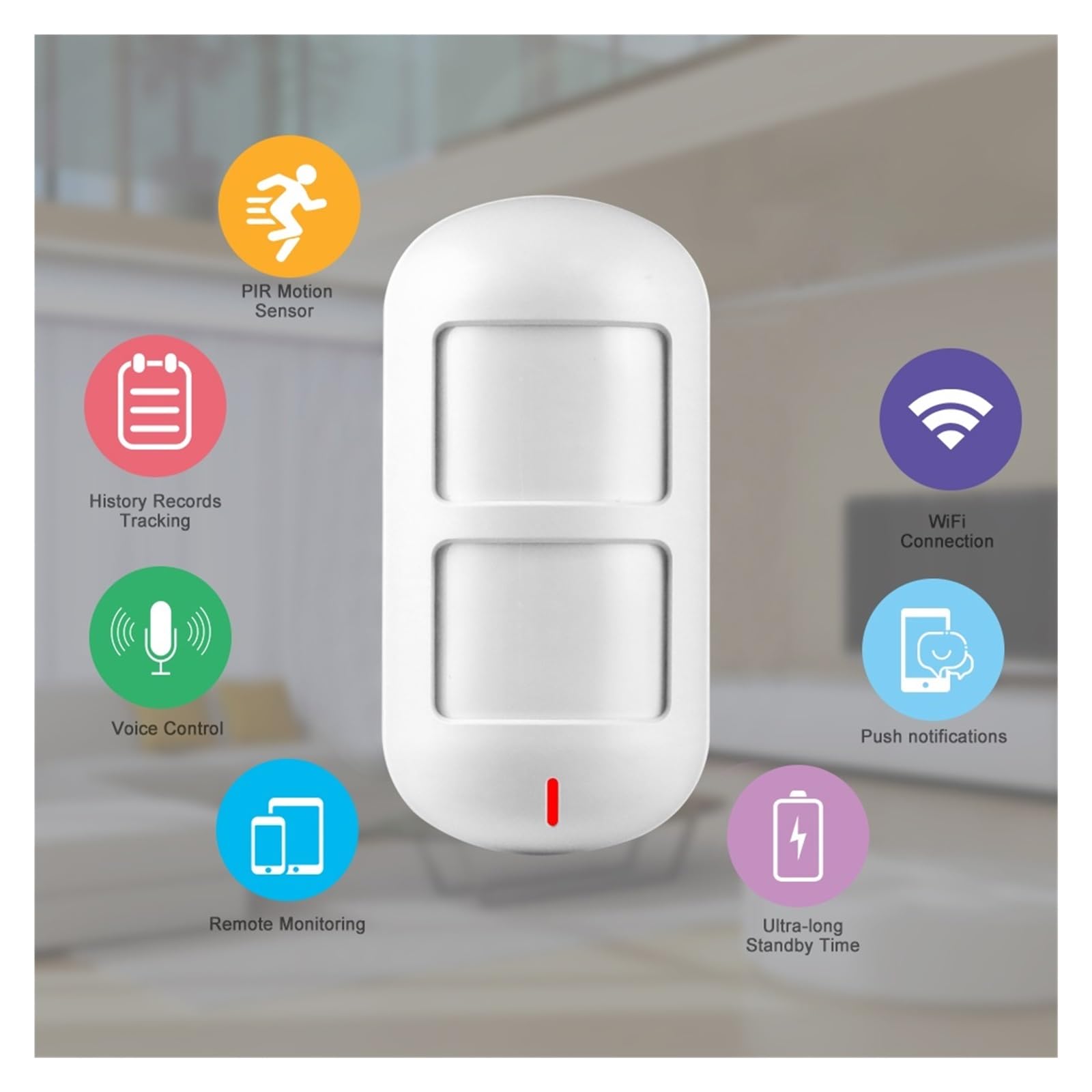 Alarma Inteligente, Alarma Inteligente Inalámbrica Con, Sensor Inmunológico Dual For Mascotas, Detector De Movimiento, ALARMA DE SEGURIDAD For EL HOGAR, Antirrobo, Control Por Aplicación Tuya