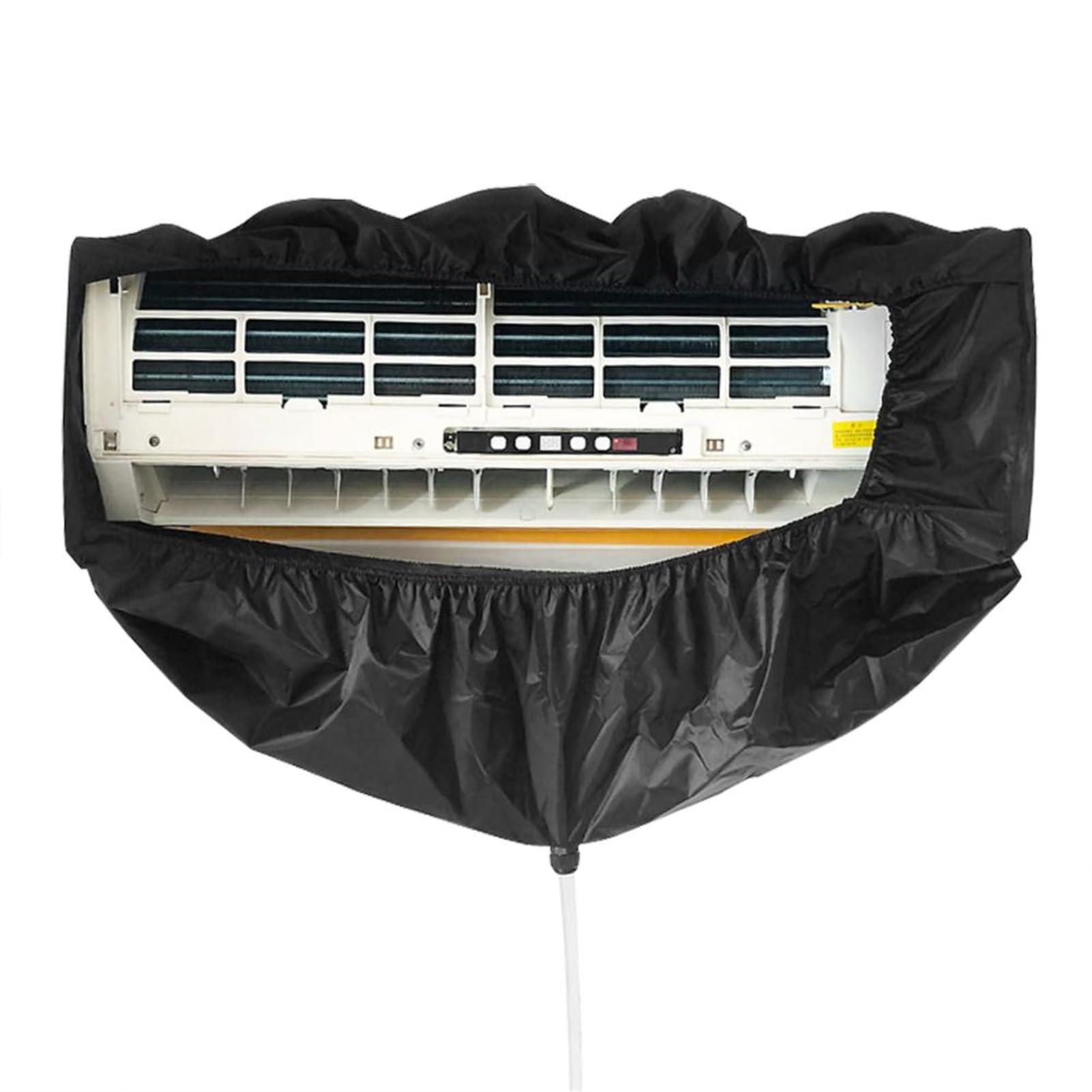 Climatisation nettoyage couverture - Vobor climatisation mural Sac de nettoyage, Sac de protection anti-poussière lavage étanche Couverture (Noir)