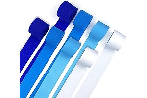 Eye-Catching Blue Streamers: Enhance Your Celebrations with Gradient Vibrancy
