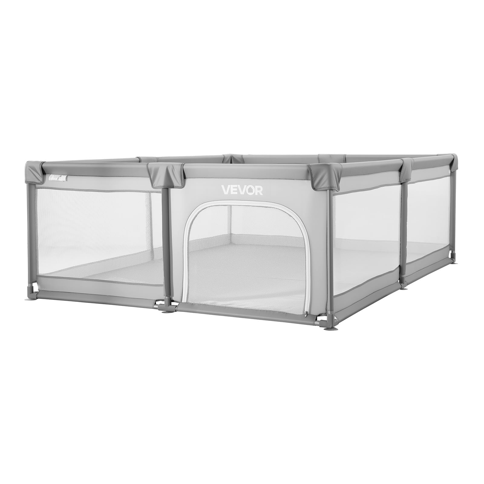 VEVOR Recinto per Bambini, 2000 x 1785 mm per Neonati, Recinto da Interno Esterno, Centro Attività di Sicurezza Senza Fessure con 50 Palline Oceaniche, Porta con Cerniera e Morbida Rete Traspirante