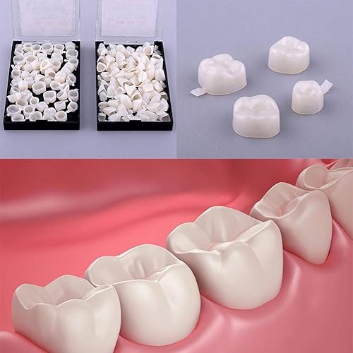 Superdental - 100 piezas de chapa de corona temporal material anterior y posterior