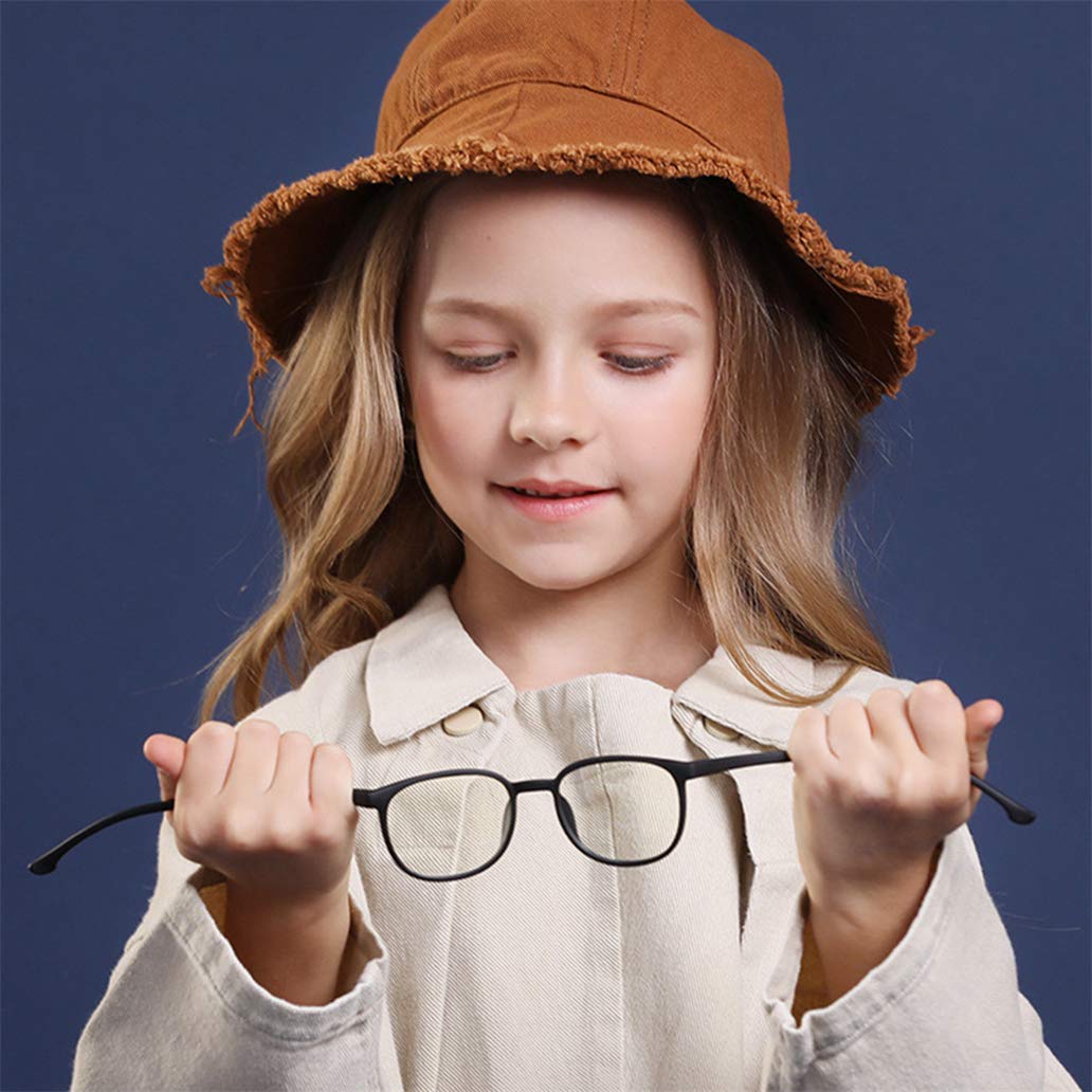 Occhiali da vista per bambini, Montatura leggera protezione anti luce blu e UV, per bambini e ragazze, per videogame TV