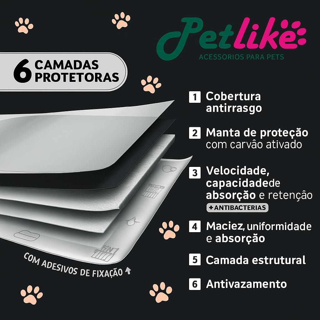 Tapete Higiênico Premium para cães Petlike Ultrapads Carvão Ativado 60cmx60cm 30 unid. Tapete Higiênico Premium para cães Petlike Ultrapads Carvão Ativado 60cmx60cm 30 unid.