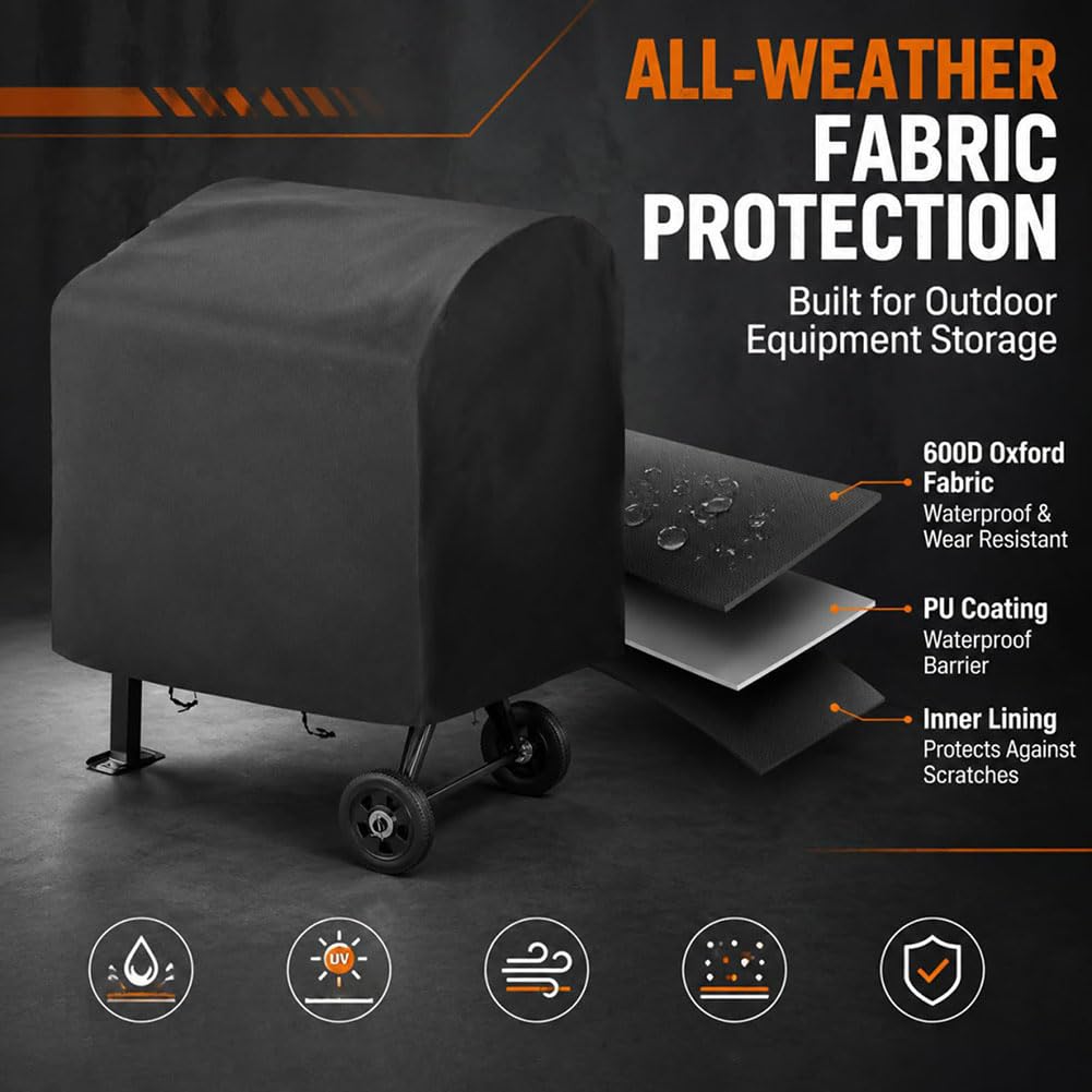 Funda para hormigonera, Compatible con SPECRAFT 4.9 CU Ft Portable Electric Cement Mixer 2022-Present, Funda Protectora