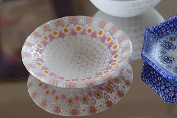 Amazon.co.jp: ベネチアンガラス プレート 皿 ミルフィオリ ムリーニ x