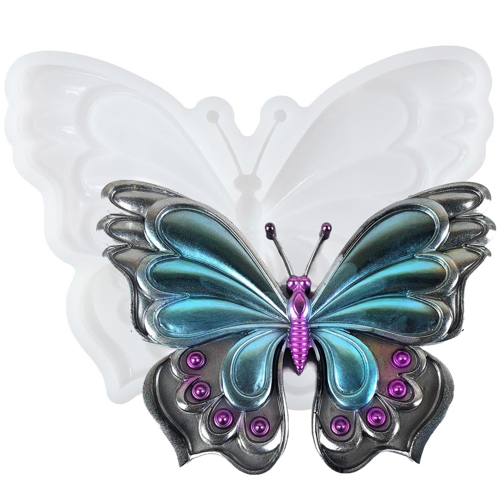 YYlingx Butterfly Shape Silicone Resin Moulds, 3D Animal Shape Silicone Moulds for Art Decor, Gifts, Wall Decoration