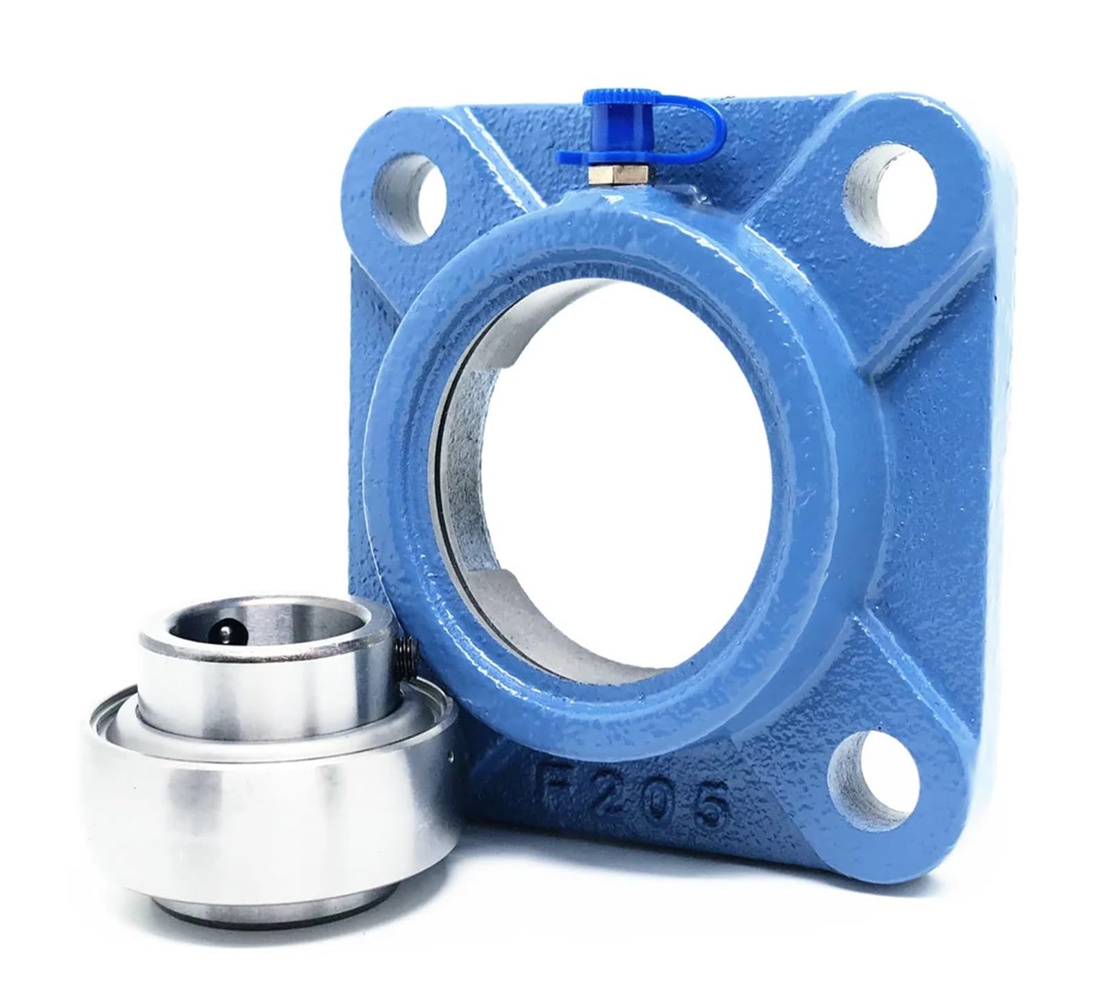 Cuscinetto con supporto integrato Cuscinetto a base quadrata, funzionamento ad alta velocità, addensato for carichi pesanti(UCF210(Inner d 50mm))