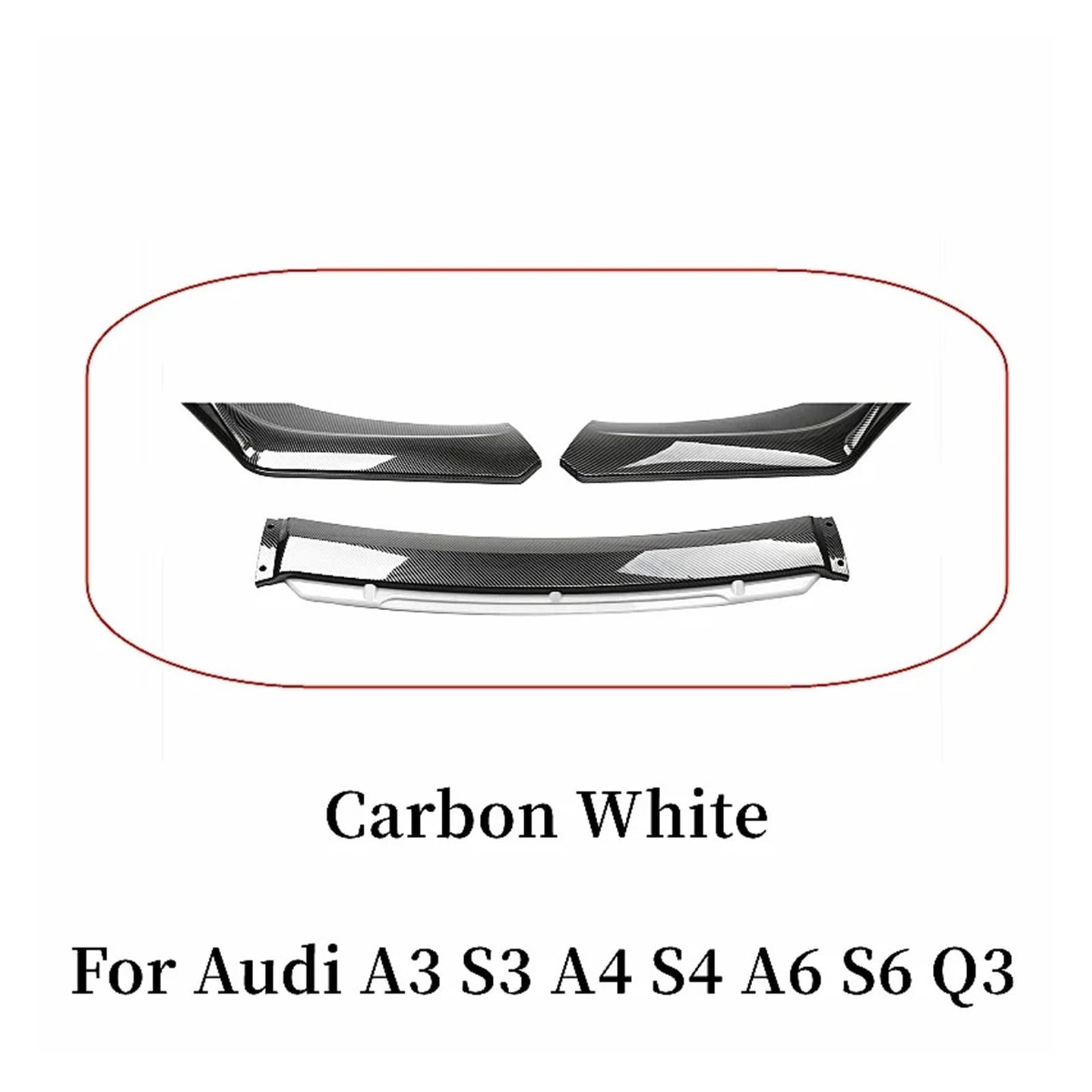 Uniwersalny spoiler Do Audi A3 A4 A6 Q3 S3 S4 S6 B6 B7 B8 | B8.5 Przedni Dokładka przedniego zderzaka