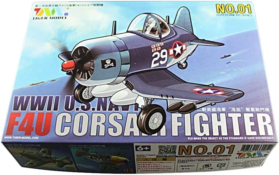 WWII U.S. Navy F4U Corsair Fighter Cute Plane Kit Series No. 01