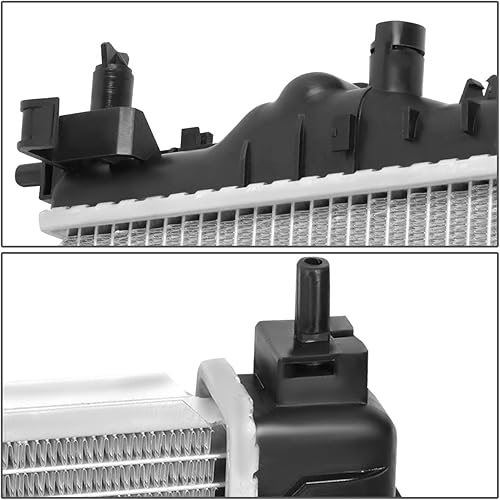 Miniatura 4 de DNA Motoring OEM-RA-13199 Radiador de enfriamiento de aluminio estilo fábrica compatible con Cruze 2010-2017 1.6L 1.8L, 26-34 pulgadas de ancho x