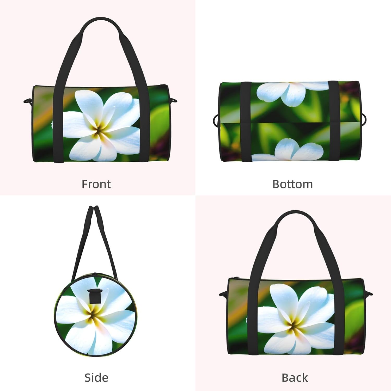 Hawaii Flower 1 Print Sports Tote Bag Lightweight Water-Resistant Gym Backpack Travel Supplies