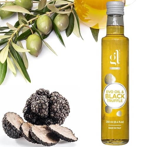 Miniatura 2 de Aceite de trufa negra, infundido con rodajas de trufa real, sabor concentrado de trufa, tamaño grande, tartufo, reserva premium, 8.5 fl oz (8.4 fl