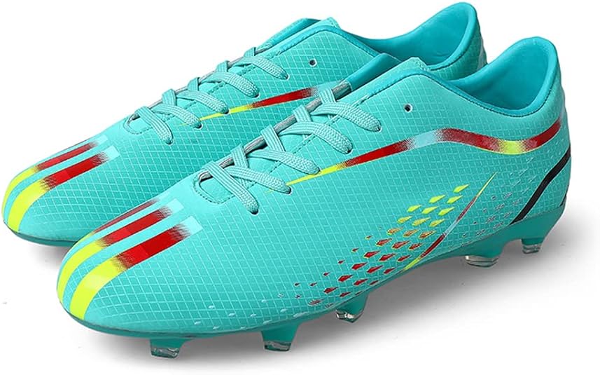 Hixingo Chaussures De Football AG - Crampons Ados/Adultes - Unisexe - Léger Et Antidérapant