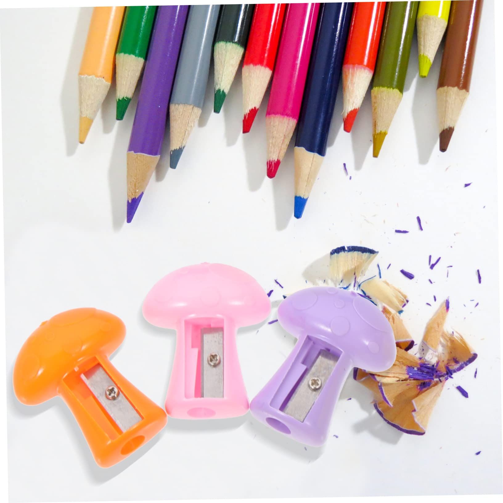 SHINEOFI 150 Pz temperamatite dei cartoni animati temperamatite elettrico per classe manuale i figli piccolo portatile per la scuola temperamatita