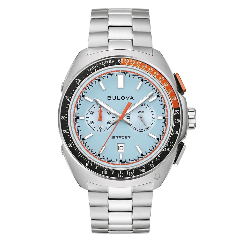Bulova Watch 98B432, argento/nero, Bracciale
