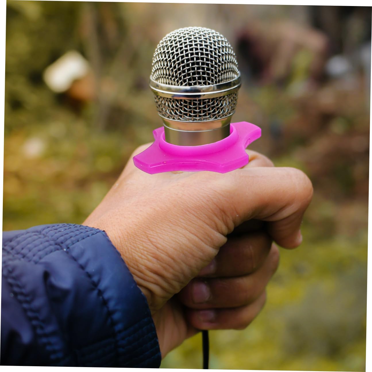 20pezzi Anelli Antiscivolo Silicone Per Microfono Protezione Anti-rotolamento Per Ktv e Eventi Accessorio Essenziale Per Conferenze e Interviste
