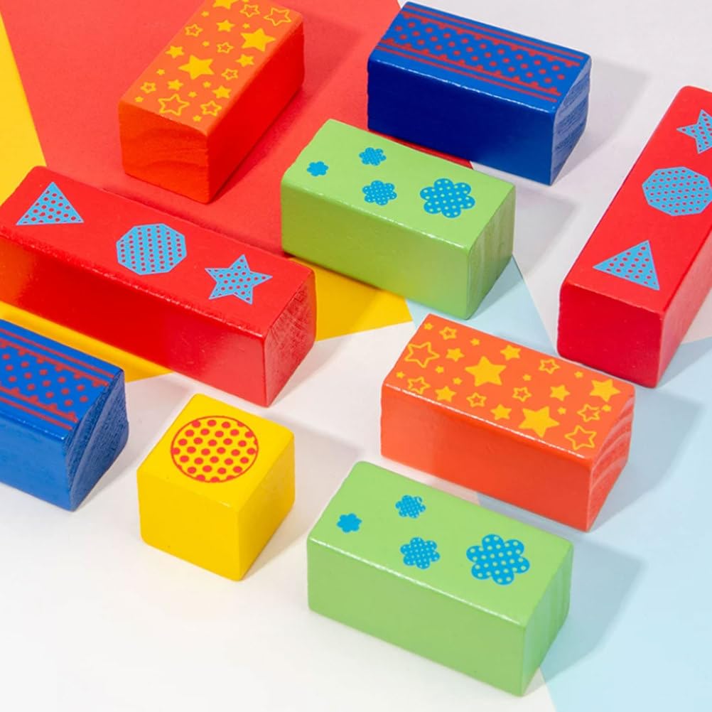 Ensemble Blocs Construction Bois Montessori avec Parcours Billes