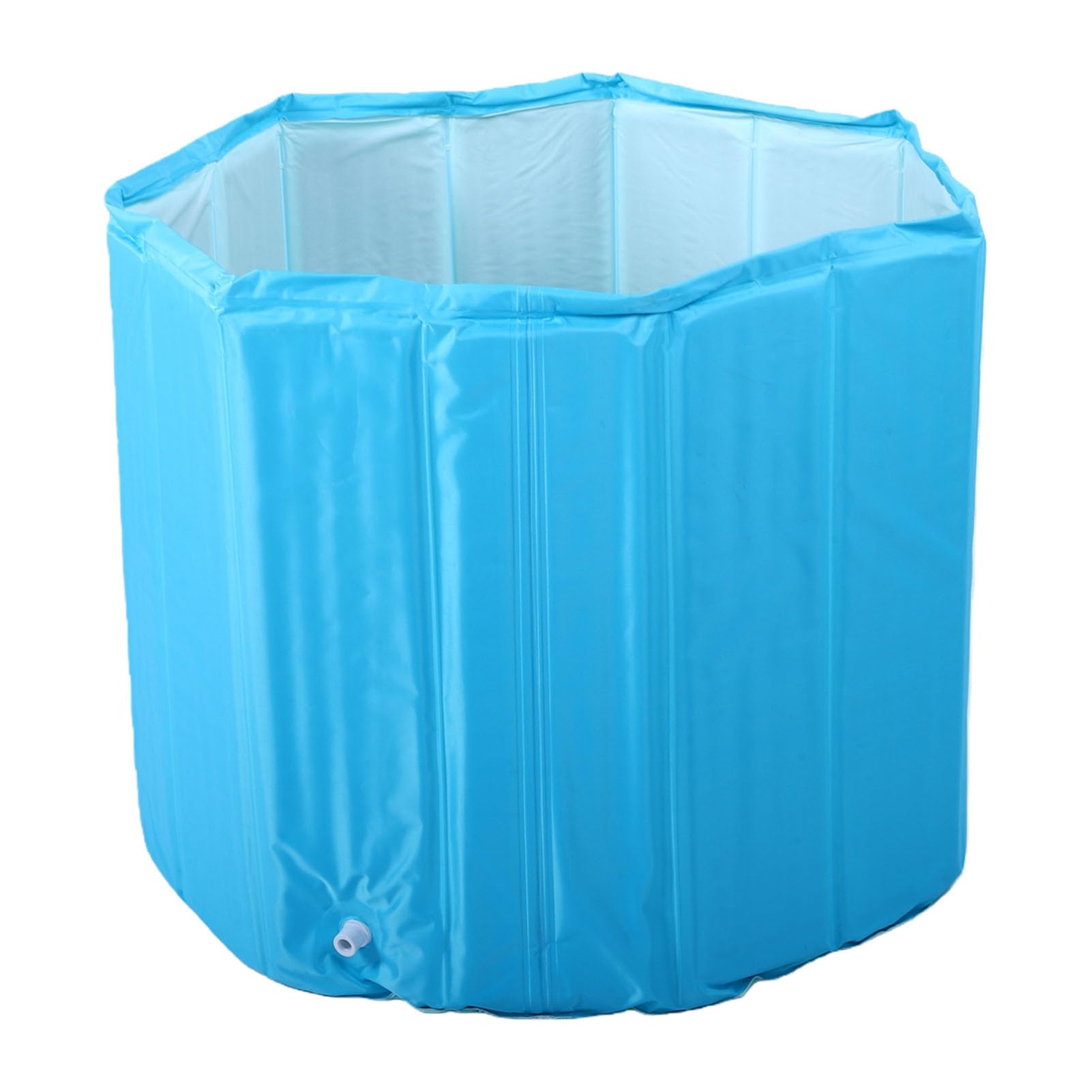 Nadmuchiwana wanna dla dorosłych 31,50x25,59 cala składana wanna PVC SPA wanna do kąpieli dla rodziny łazienka (Blue)