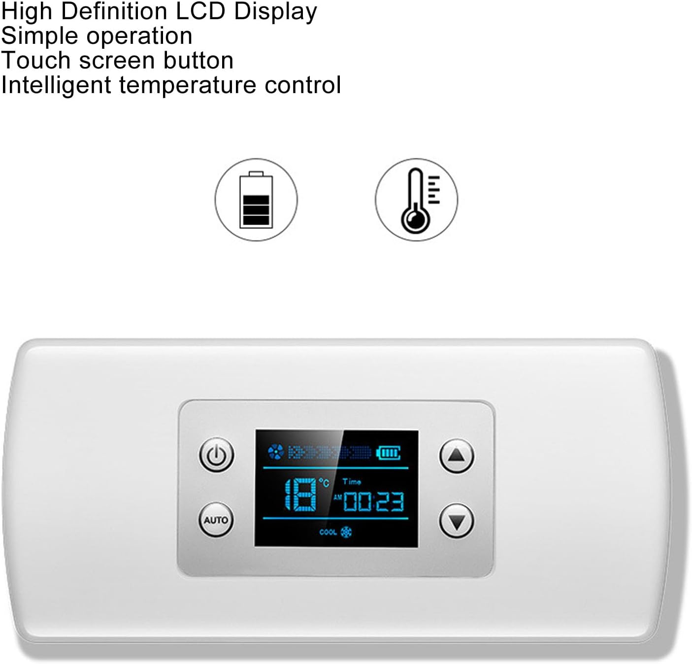 gernie Insulin Cooler Case, Rechargeable Portable Diabetic Cooler Box Mini Drug Refrigerator with LCD Display Mini Medicine Refrigerator, 2-3 Pen Diabetic Box for Car, Travel, Home