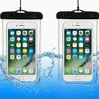 Kit 2 Capas Para Celular Universal A Prova D'Água Impermeável Até 6.5 Polegadas Ideal para Chuva e Shows