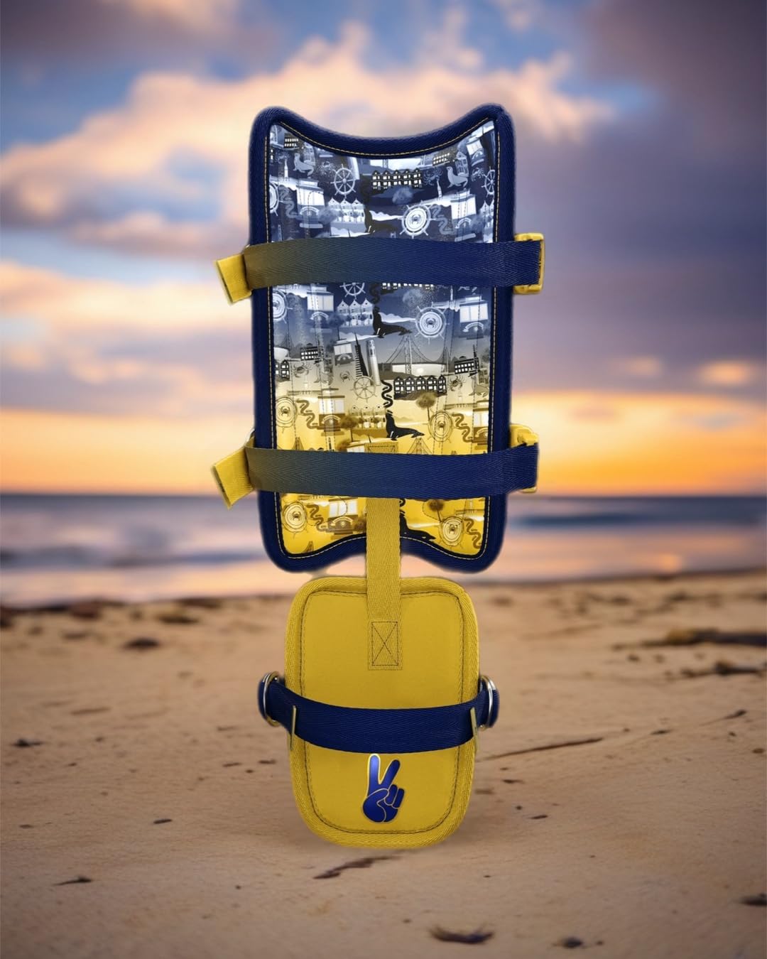 Goat’d Claws Up Baseball Leg Guard | Cal Berkeley Collection | Built for Left & Right-Handed Hitters | Removable Toe Guard | Ages 11+ | Premium Vegan Leather Protective Gear