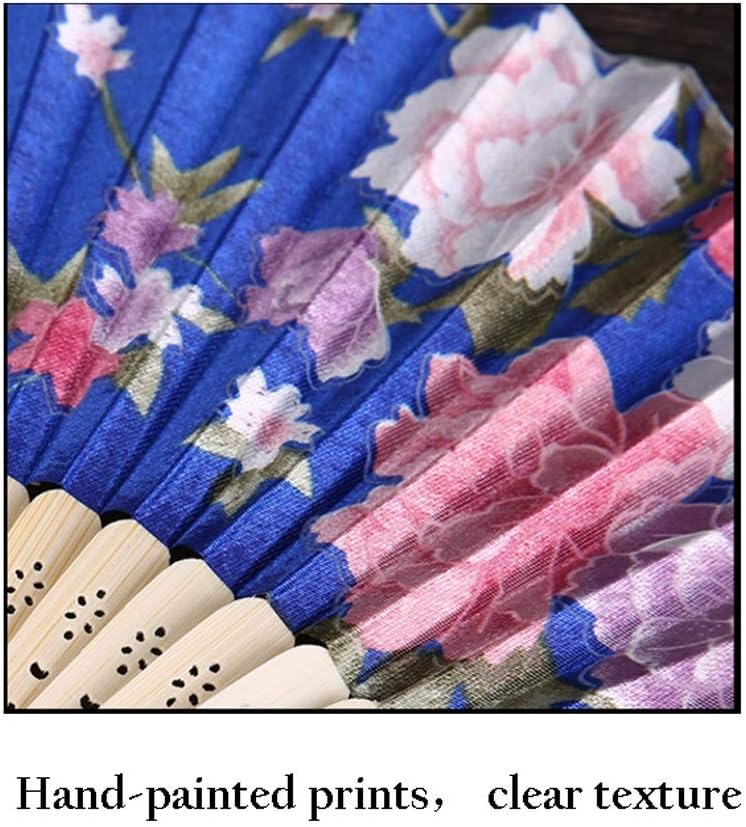 Folding Fan Female Classical Bamboo Fan Retro Folding Fan mini Chinese Style Classical Cheongsam Fan Folding Small Fan Home Ceremony Decorative Folding Fan