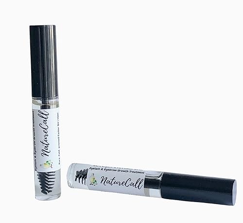 Aceite de ricino orgánico para pestañas, aceite de ricino NatureCall para el crecimiento de cejas de pestañas, tubo de rímel, tratamiento capilar