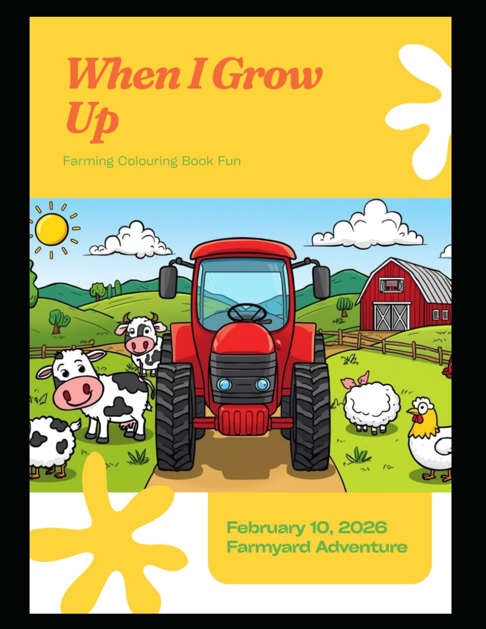 Farming Colouring Book: Fun Farm-Themed Colouring Pages