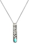 Boho Necklaces for Women Western Jewelry for Women Long Turquoise Pendant Necklaces Butterfly Leather Rope Jewelry Country Concert Outfits for Women