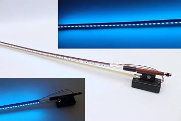 Vetimobato 3 Colors Electric Violin 4/4 Transparent Crystal Acrylic Body With Led Light Violin Bow Crystal Violin Shoulder Rest Violin Case Led Bow