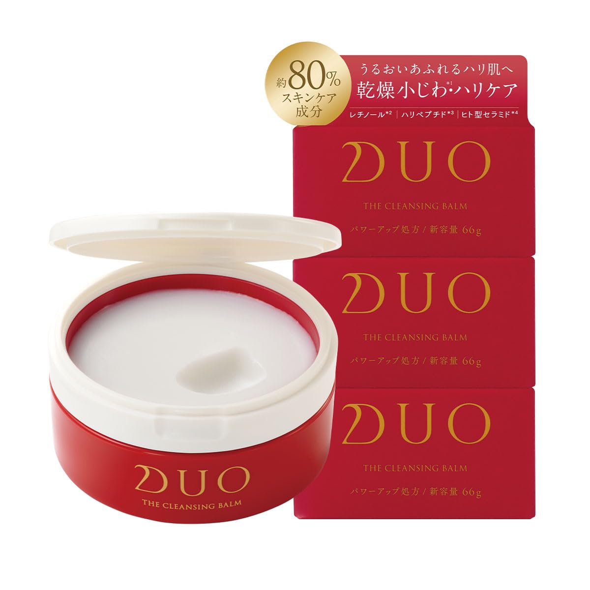 Amazon | 【乾燥小じわ・ハリケア】 DUO ザ クレンジングバーム 66g×3 