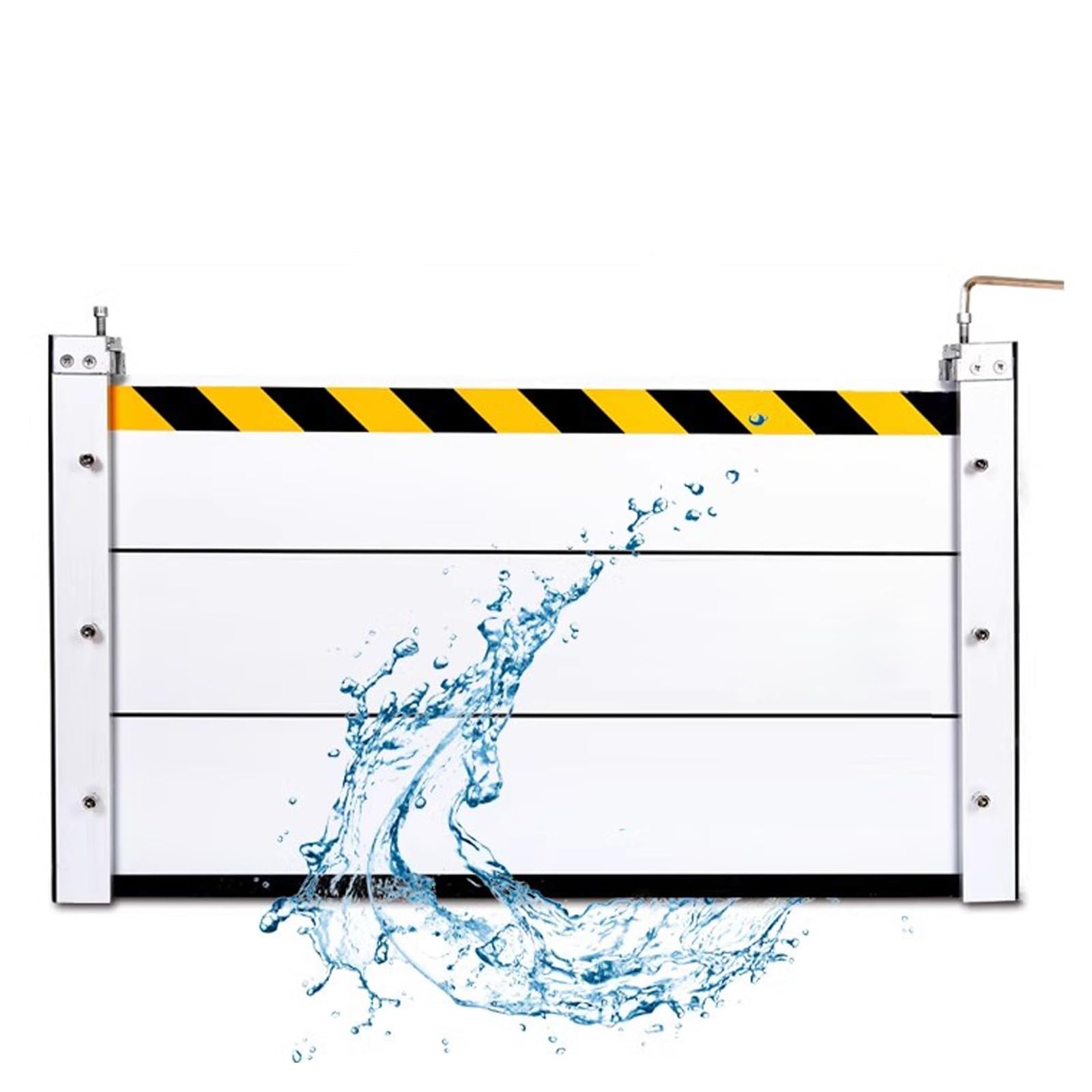 Barrière anti-inondation aluminium pour bloquer l'eau de pluie au sous-sol