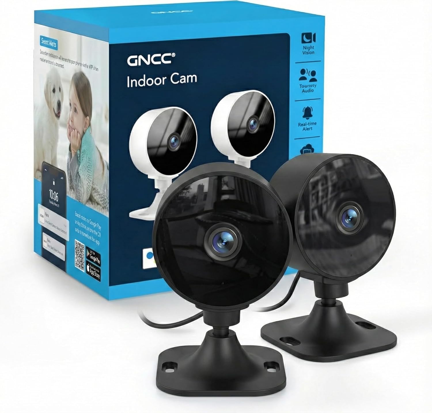GNCC Telecamera Wi-Fi Interno 1080P — immagine 15 di 16