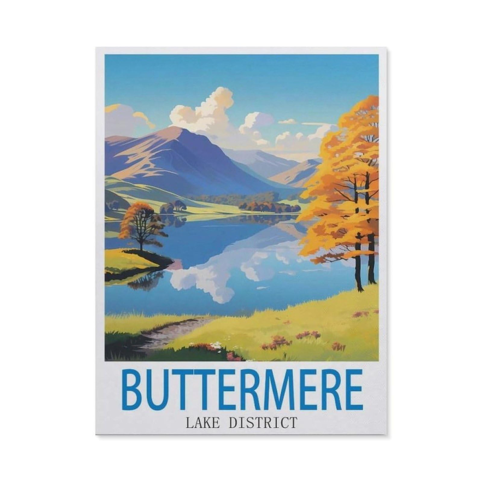 BEAYODKP Full Diamond 5D DIY Diamond Painting，Buttermere Lake District