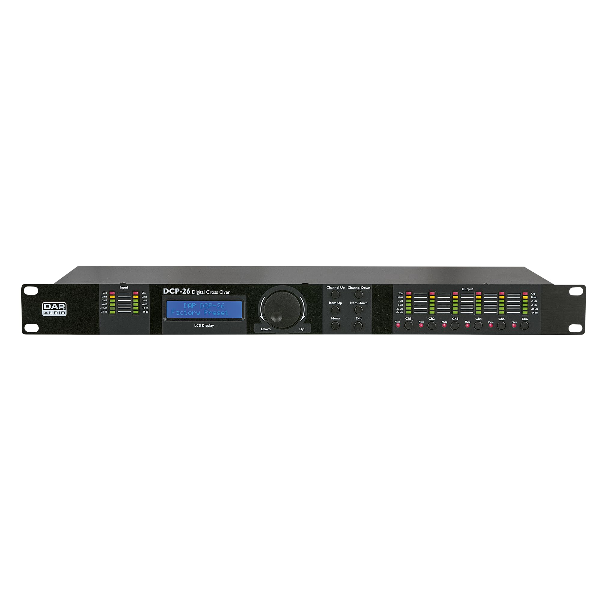 DAP Audio DCP-26 MKII Frequenzweiche 2-in, 6-Out