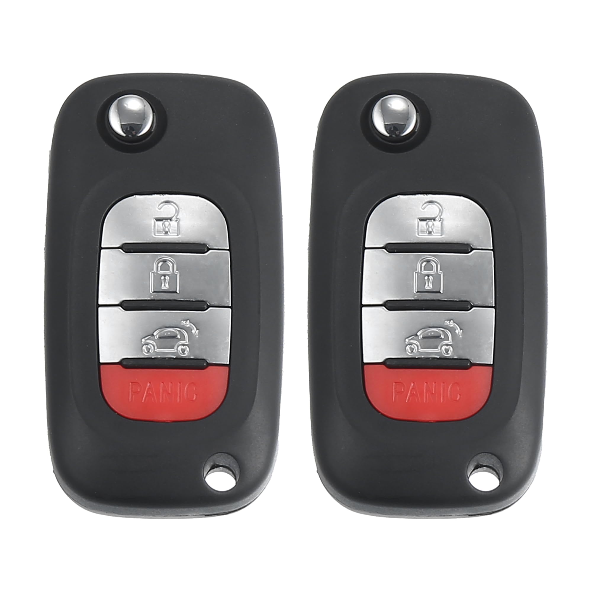 ブッシュ　 スマートRoadster、Forfour ６台セット Amazon.com: X AUTOHAUX CWTWB1G767 4 Button Flip Car Keyless Entry