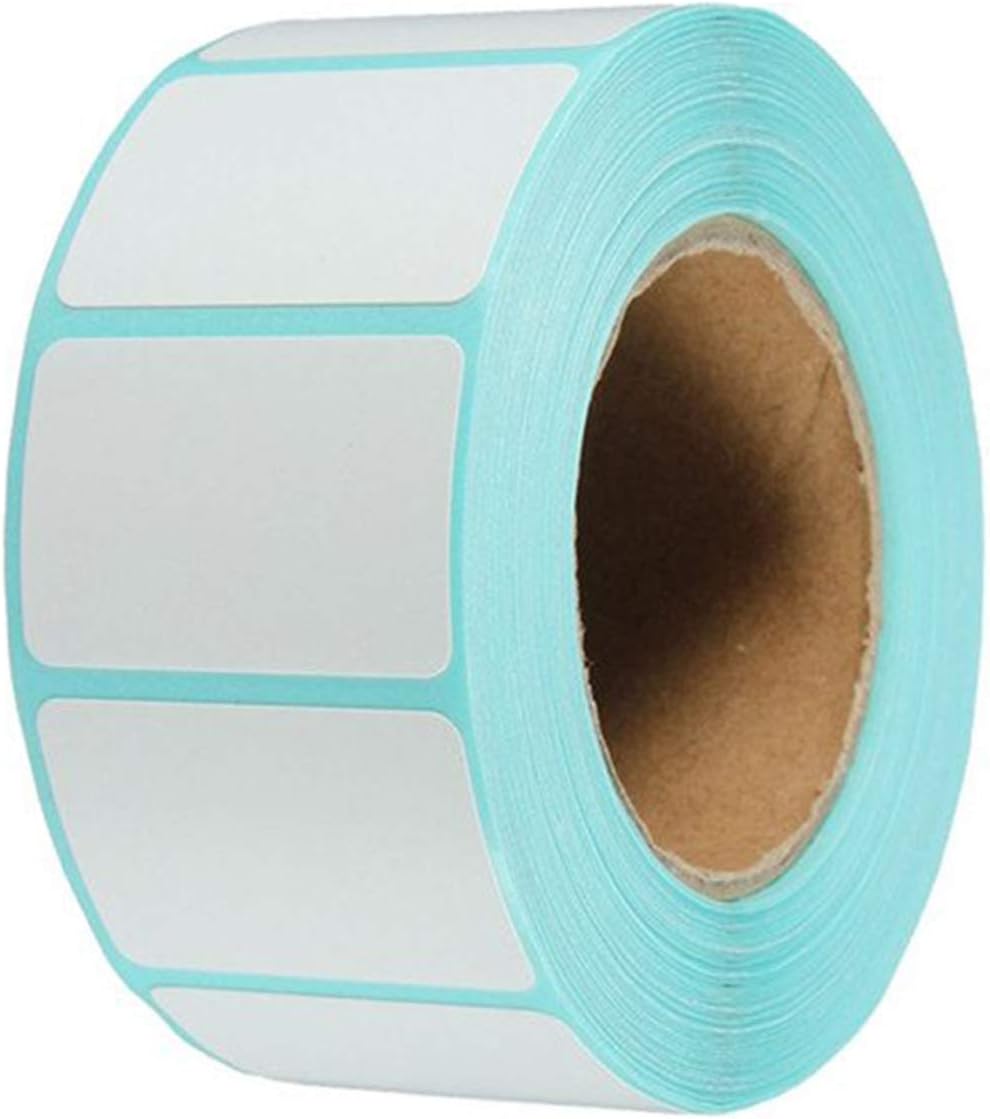 Aobetak 800 White Self Adhesive Labels 60mm x 30mm for Freezer Jars Printers