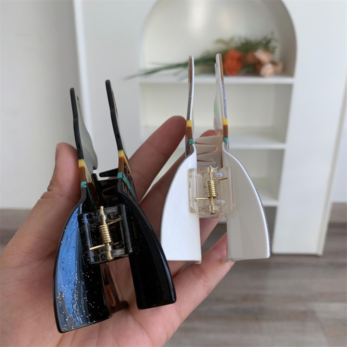 Funny Egyptian Cat Hair Clip,Acetate Claw Clips,Big Hair Clips for Women,Fashion Hair Clips for Girl,Black - Image 7