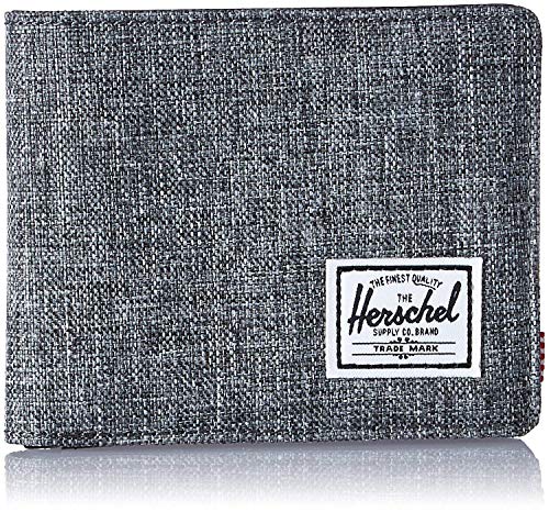 Hank+ Men's Wallet, Rvx-Raven Crosshatch/Black Synthetic Leather #TOP10